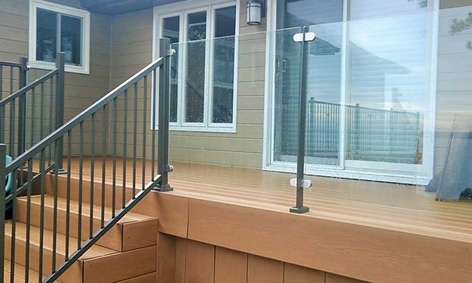 invisirail glass railing stairway