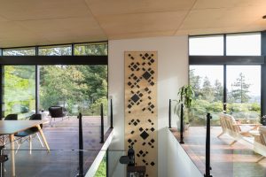 invsisrail glass railings in house