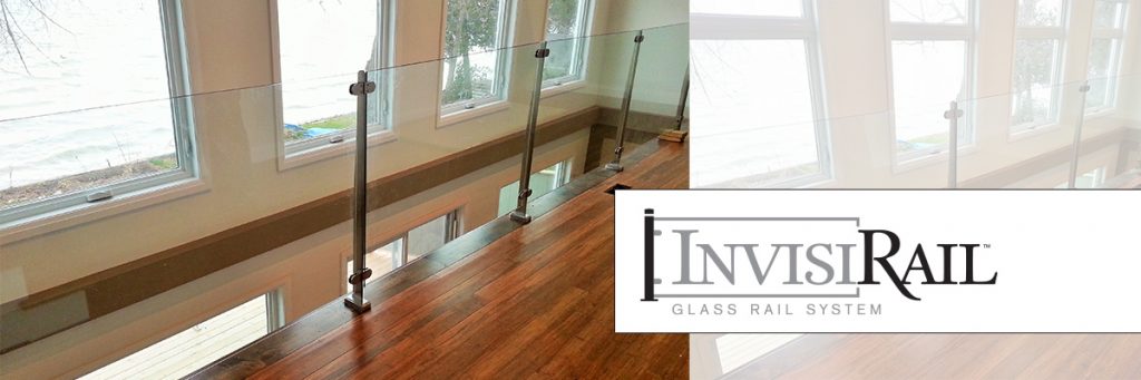 indoor invisirail glass railing system